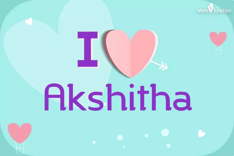 I Love Akshitha Wallpaper