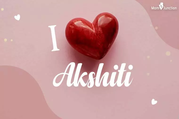 I Love Akshiti Wallpaper