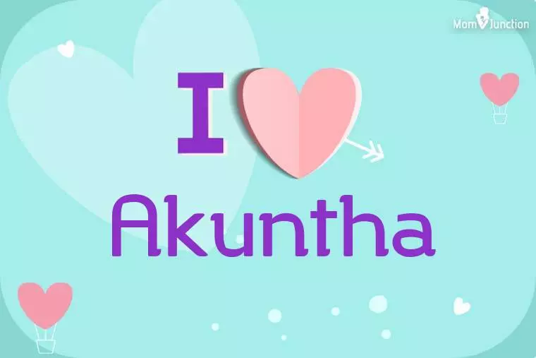 I Love Akuntha Wallpaper