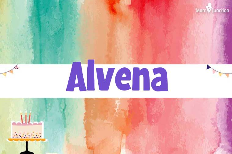 Alvena Birthday Wallpaper