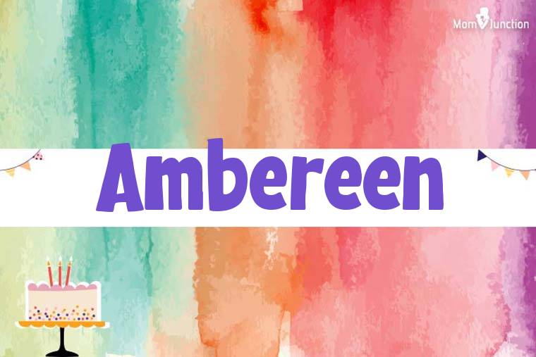 Ambereen Birthday Wallpaper