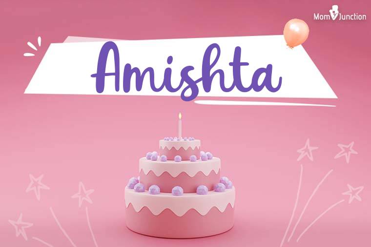 Amishta Birthday Wallpaper