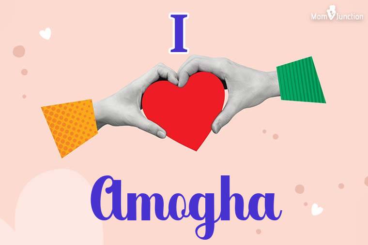 I Love Amogha Wallpaper