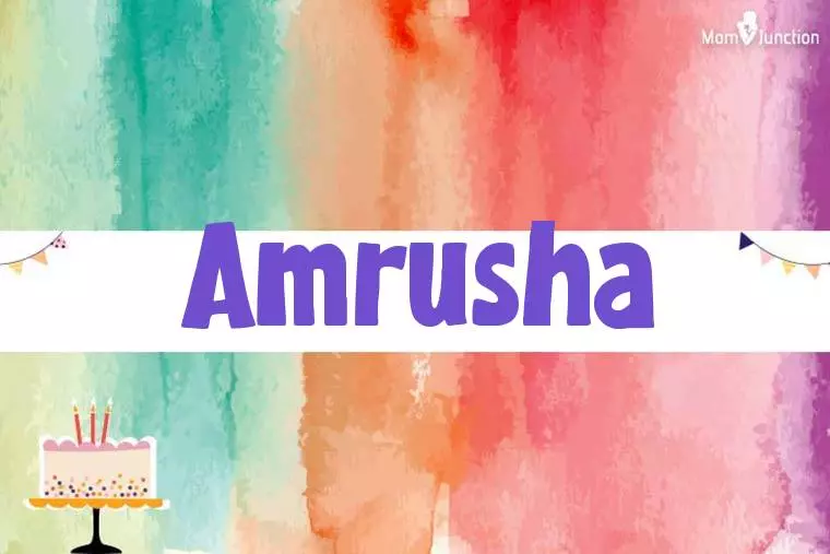 Amrusha Birthday Wallpaper