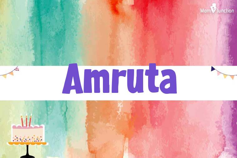 Amruta Birthday Wallpaper