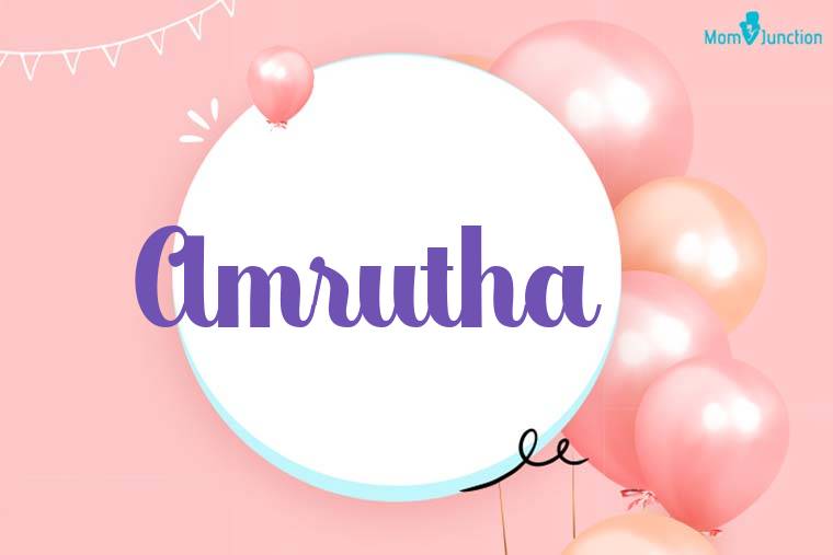 Amrutha Birthday Wallpaper