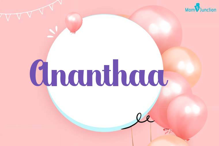 Ananthaa Birthday Wallpaper