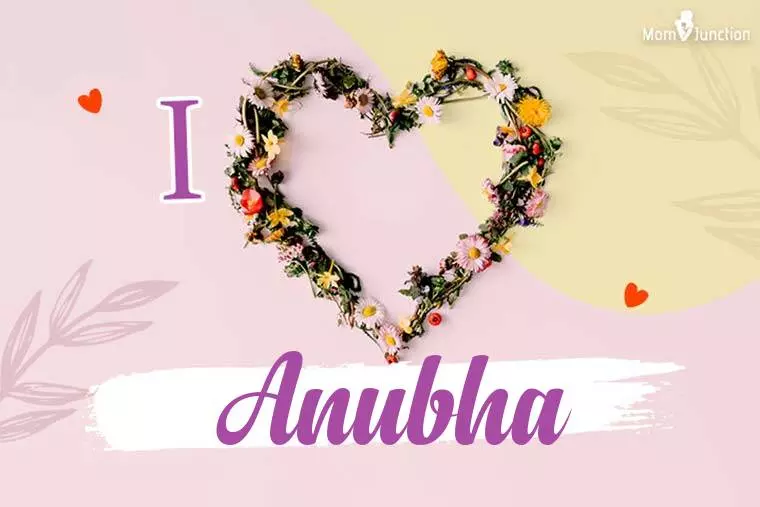 I Love Anubha Wallpaper