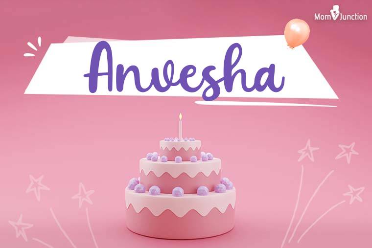 Anvesha Birthday Wallpaper