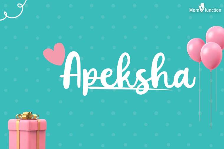Apeksha Birthday Wallpaper