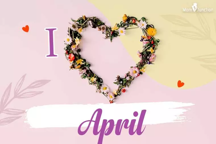 I Love April Wallpaper