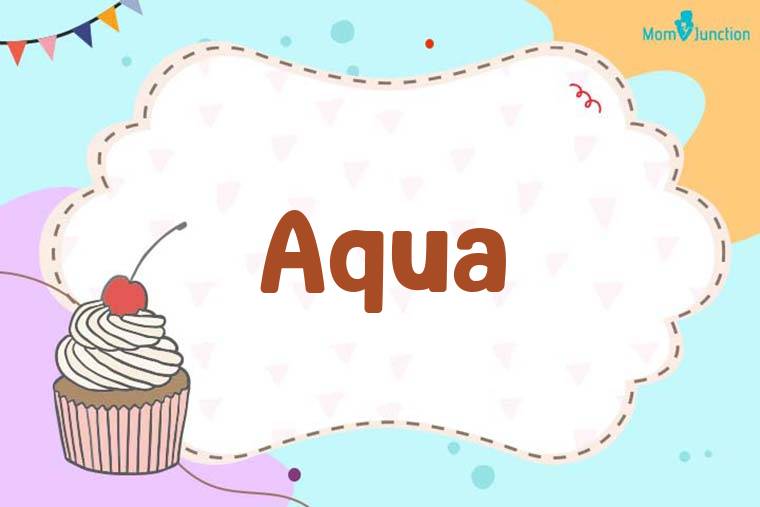 Aqua Birthday Wallpaper
