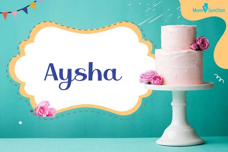 Aysha Birthday Wallpaper