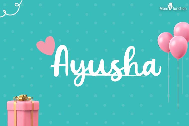 Ayusha Birthday Wallpaper