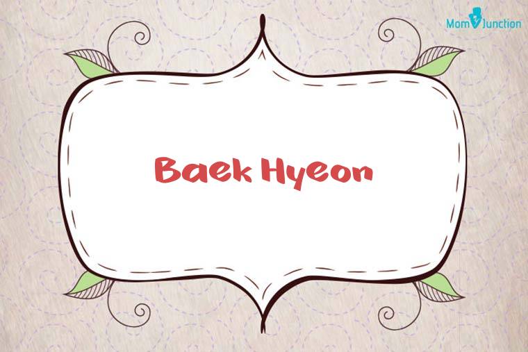 Baek Hyeon Stylish Wallpaper