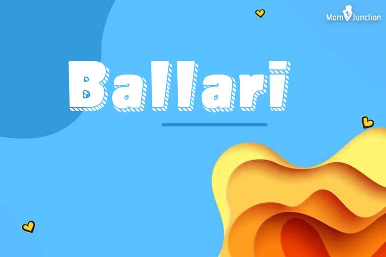 Ballari 3D Wallpaper