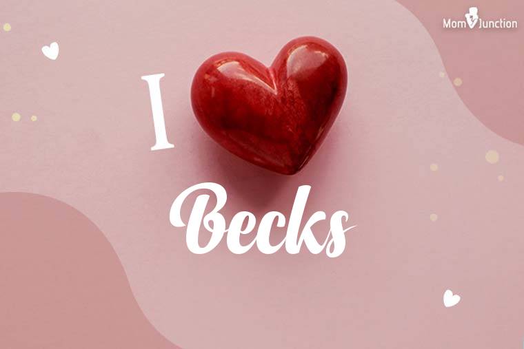 I Love Becks Wallpaper