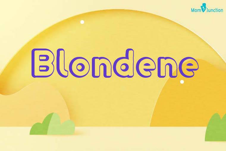 Blondene 3D Wallpaper