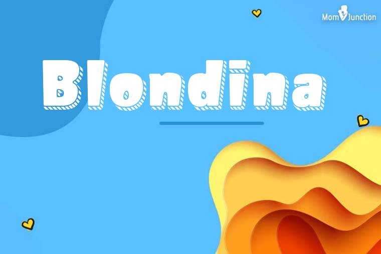 Blondina 3D Wallpaper