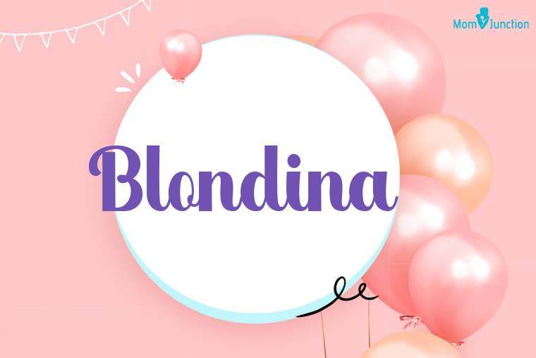 Blondina Birthday Wallpaper