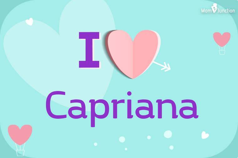 I Love Capriana Wallpaper