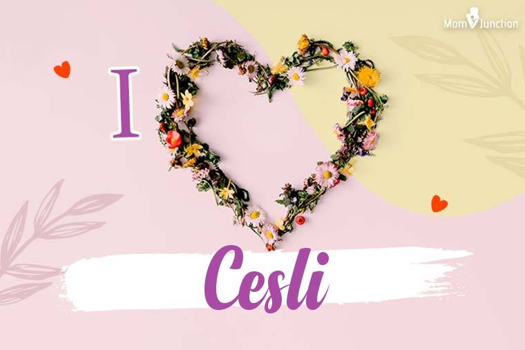 I Love Cesli Wallpaper