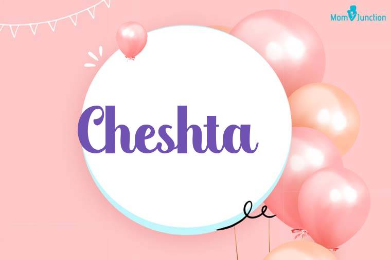 Cheshta Birthday Wallpaper