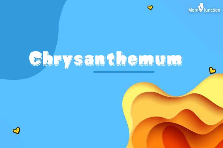 Chrysanthemum 3D Wallpaper