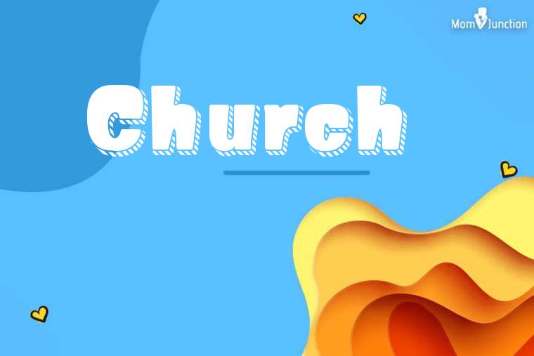 Church 3D Wallpaper