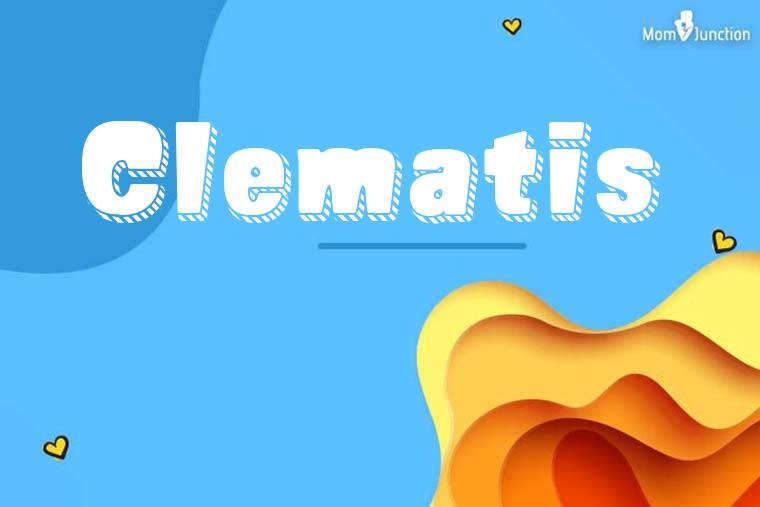 Clematis 3D Wallpaper