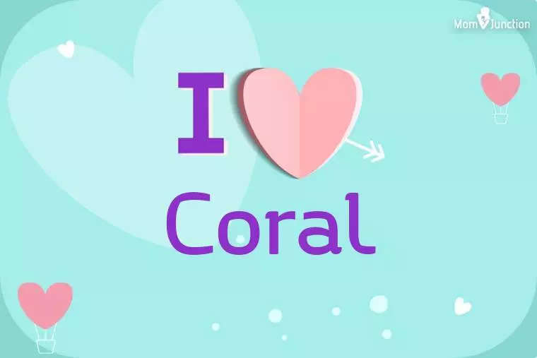 I Love Coral Wallpaper