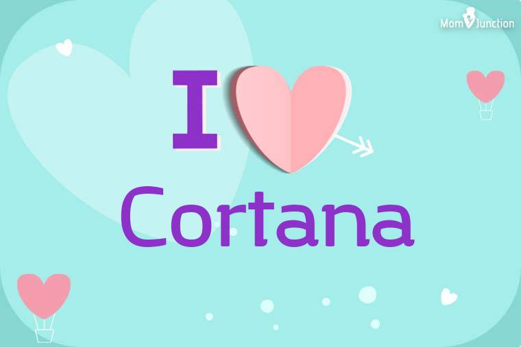 I Love Cortana Wallpaper