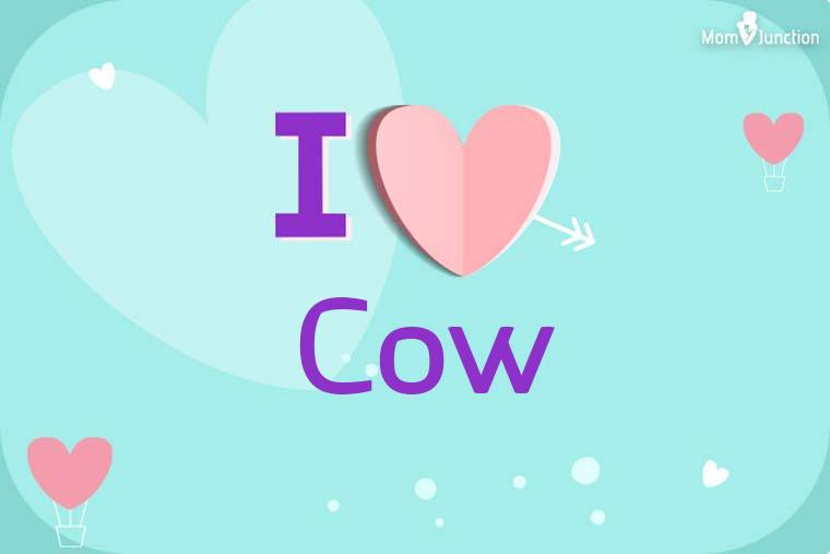 I Love Cow Wallpaper