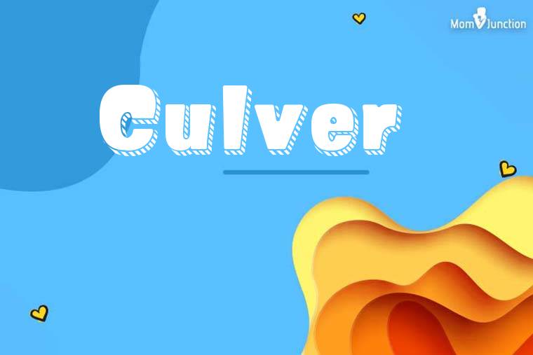 Culver 3D Wallpaper