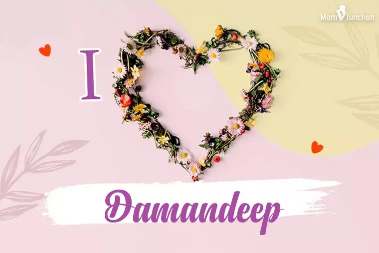 I Love Damandeep Wallpaper