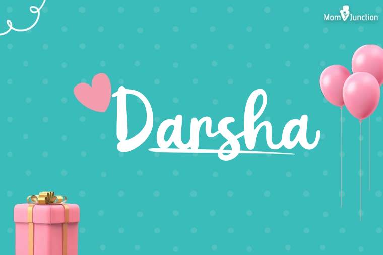 Darsha Birthday Wallpaper
