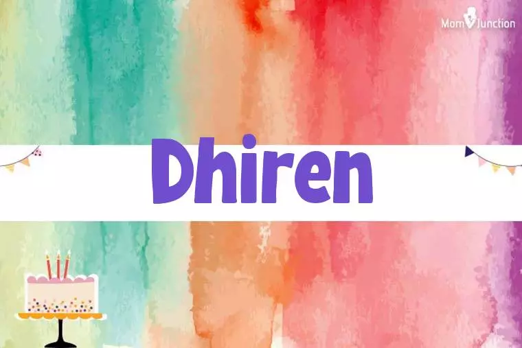 Dhiren Birthday Wallpaper