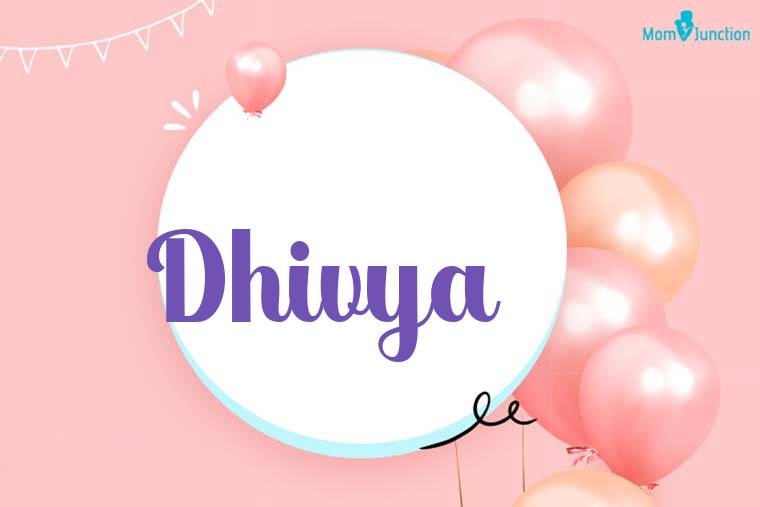 Dhivya Birthday Wallpaper