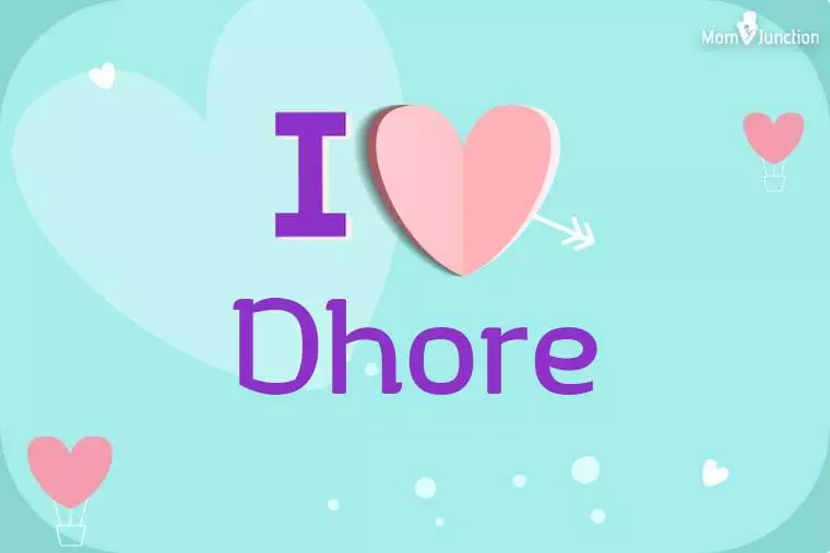 I Love Dhore Wallpaper