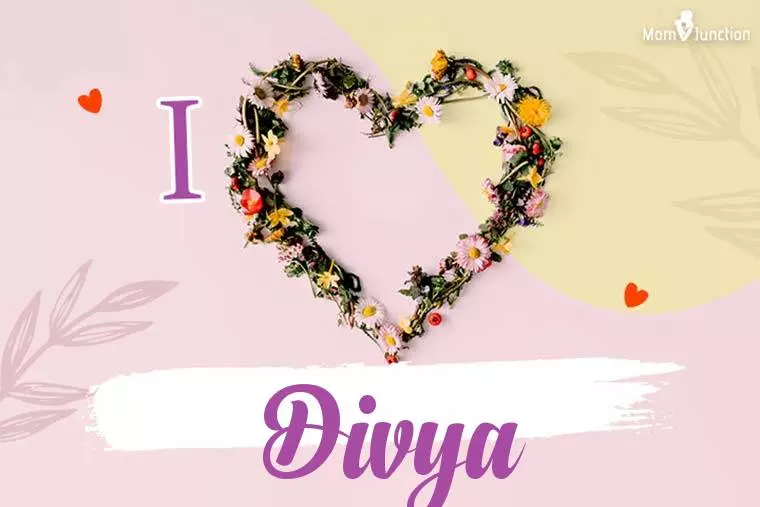 I Love Divya Wallpaper