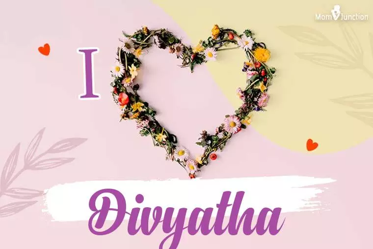 I Love Divyatha Wallpaper