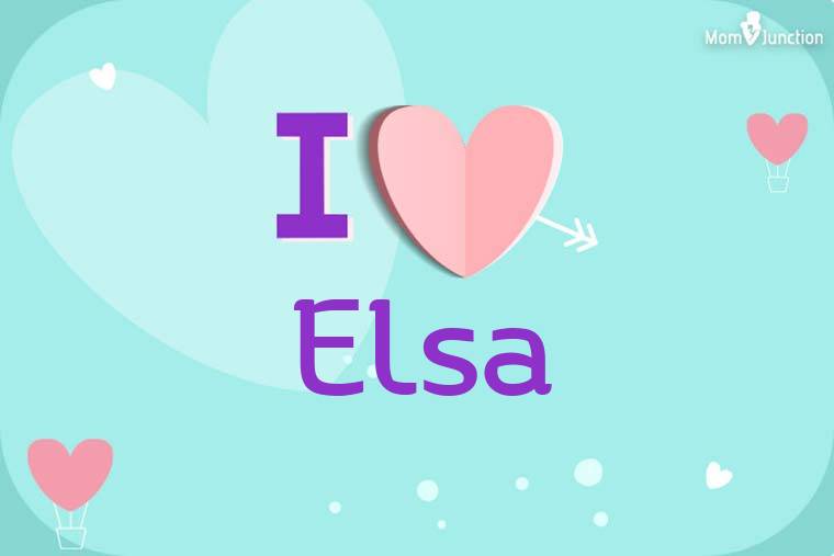 I Love Elsa Wallpaper
