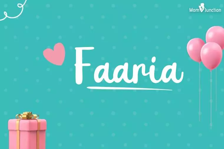 Faaria Birthday Wallpaper