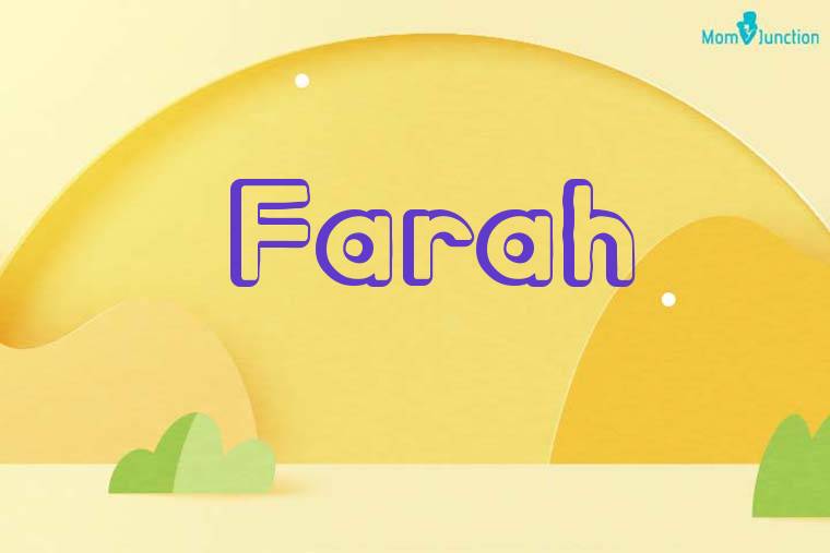 Farah 3D Wallpaper