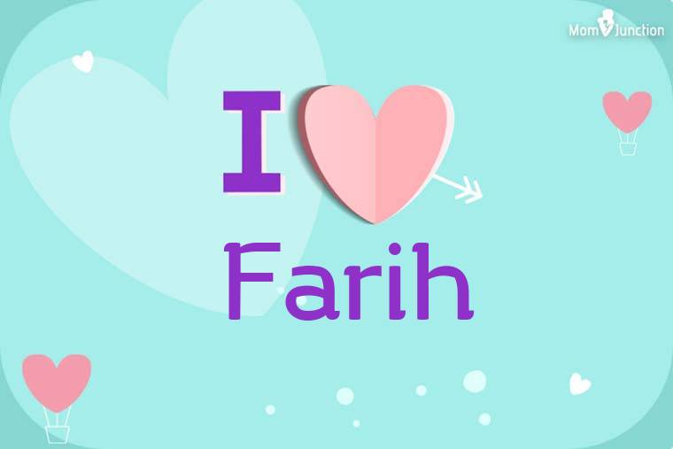 I Love Farih Wallpaper