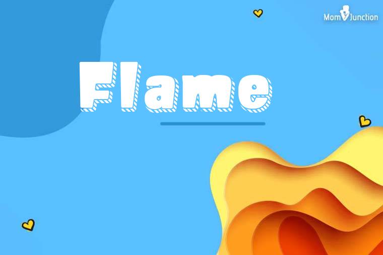 Flame 3D Wallpaper