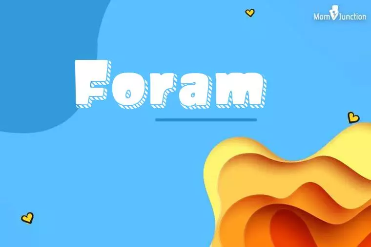 Foram 3D Wallpaper