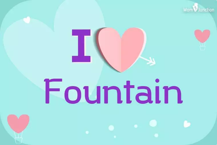 I Love Fountain Wallpaper