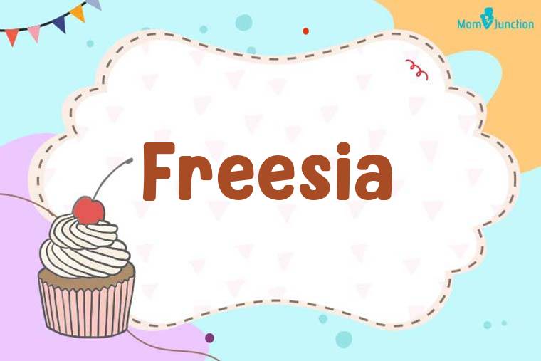 Freesia Birthday Wallpaper