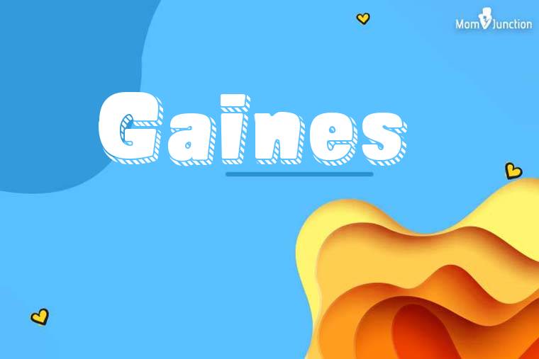 Gaines 3D Wallpaper